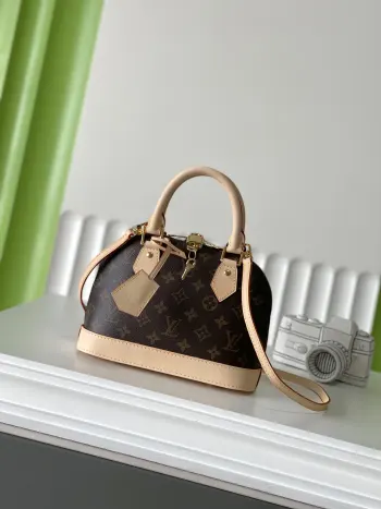 M46990 ALMA BB Old Flower Shell Bag Handheld Crossbody Bag Replica Louis Vuitton womens bags