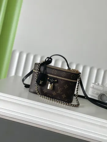 M47125 VANITY CHAIN POUCH Makeup Bag Crossbody Bag Replica Louis Vuitton womens bags