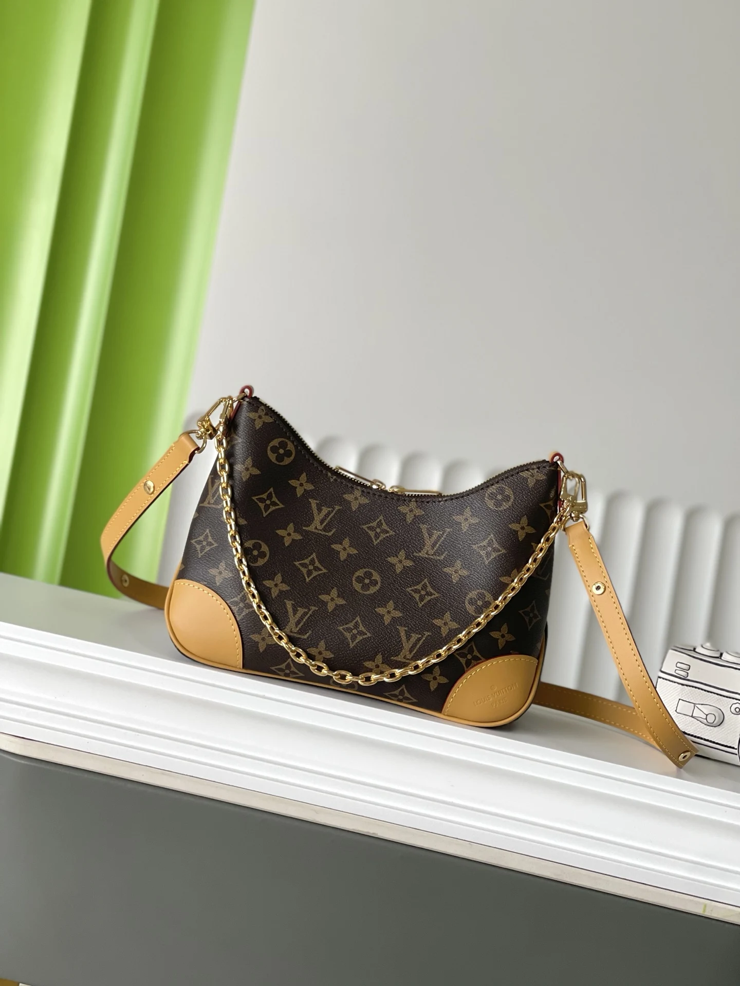 Louis Vuitton M45832 BOULOGNE Monogram Canvas Crossbody Bag