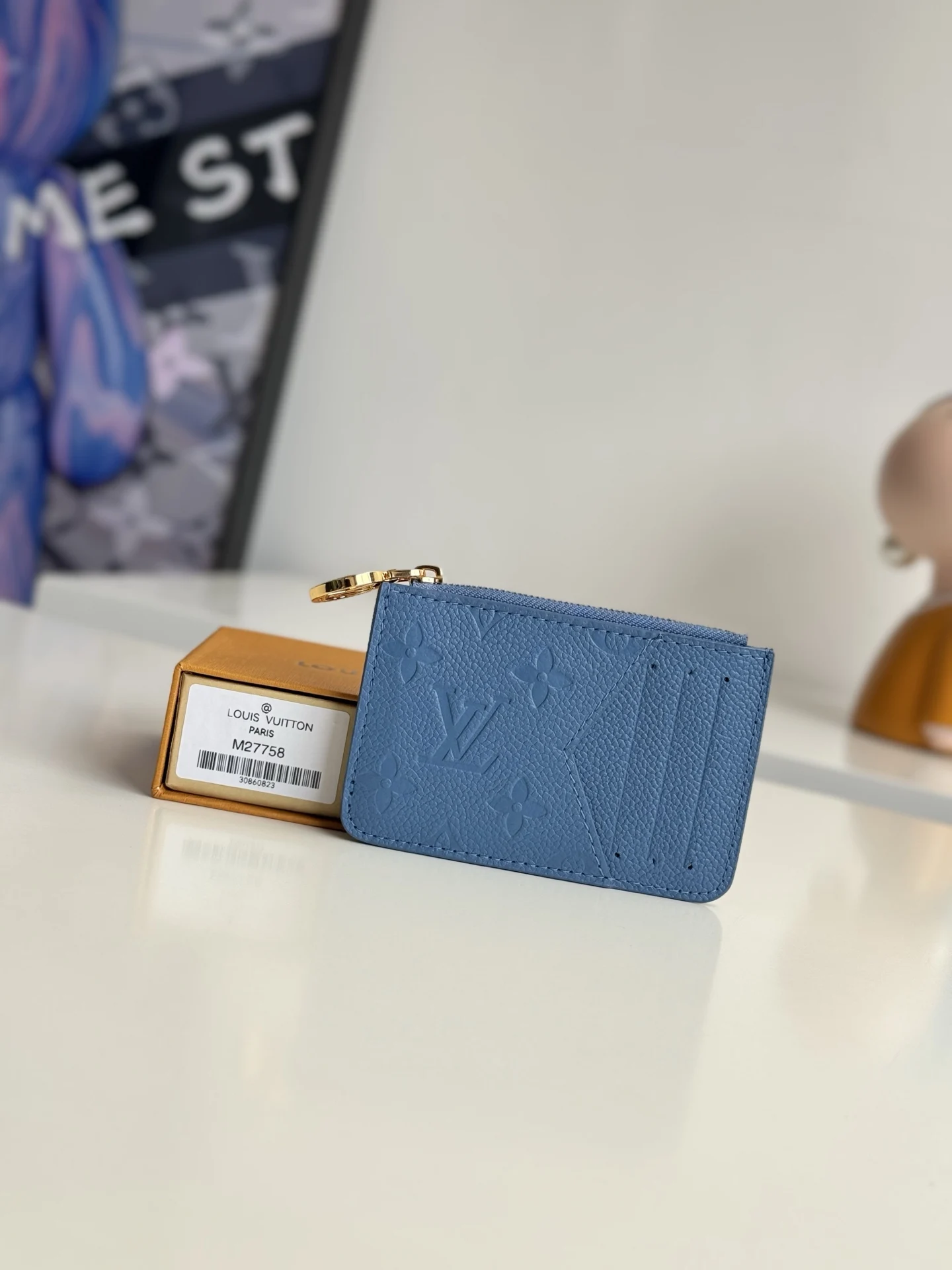 Louis Vuitton M27758 Canvas Zipper Coin Pouch Wallet Louis Vuitton M27758 Canvas Zipper Coin Pouch Wallet