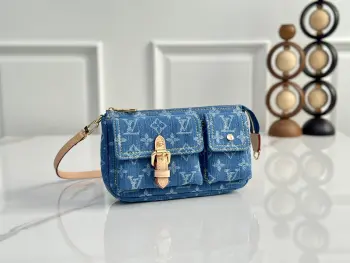M27602 Denim Underarm Bag Women s Crossbody Bag Replica Louis Vuitton womens bags