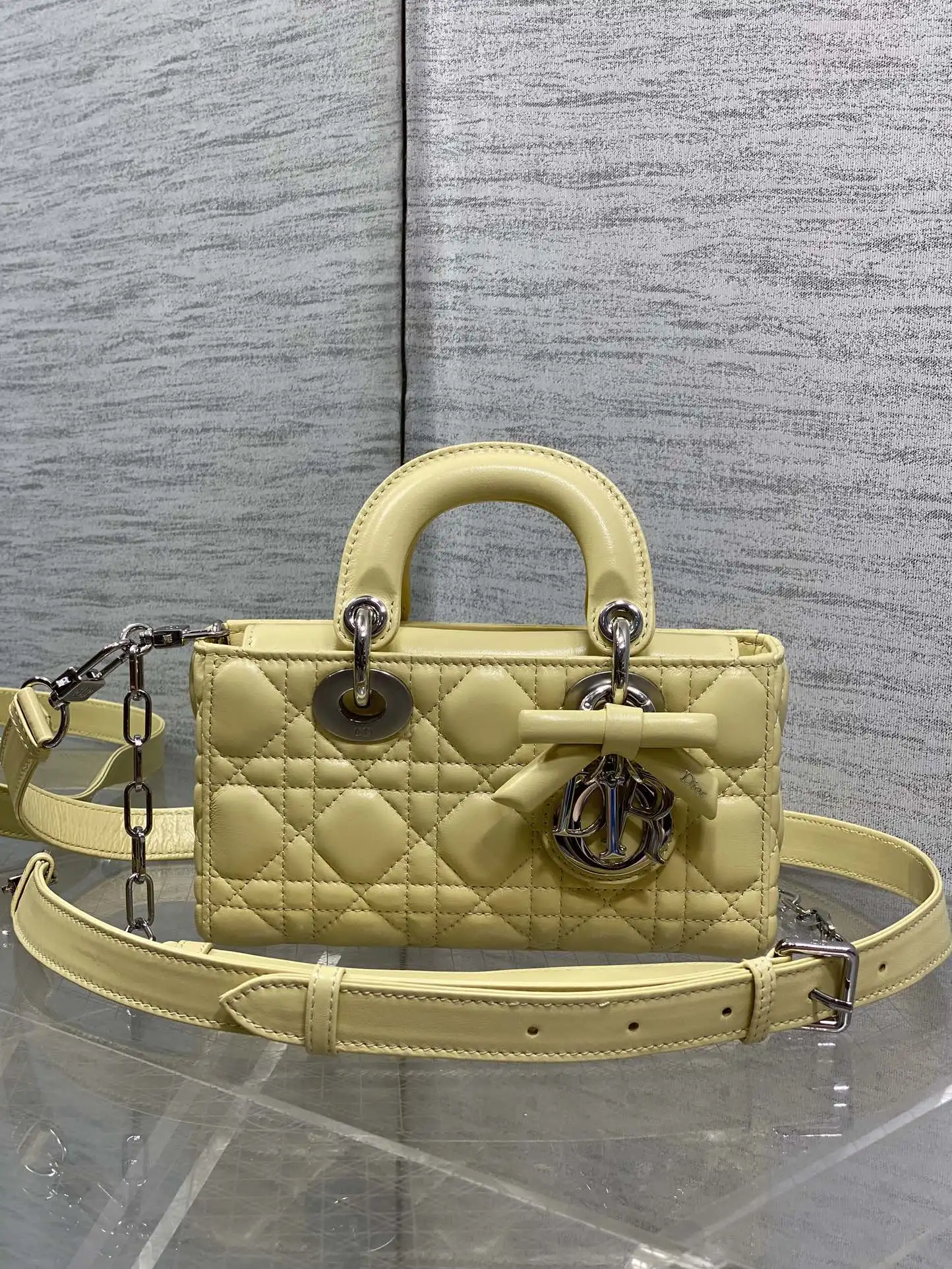Dior Silver Buckle Bow Rectangle Bag Women s Crossbody Bag Dior Silver Buckle Bow Rectangle Bag Women s Crossbody Bag
