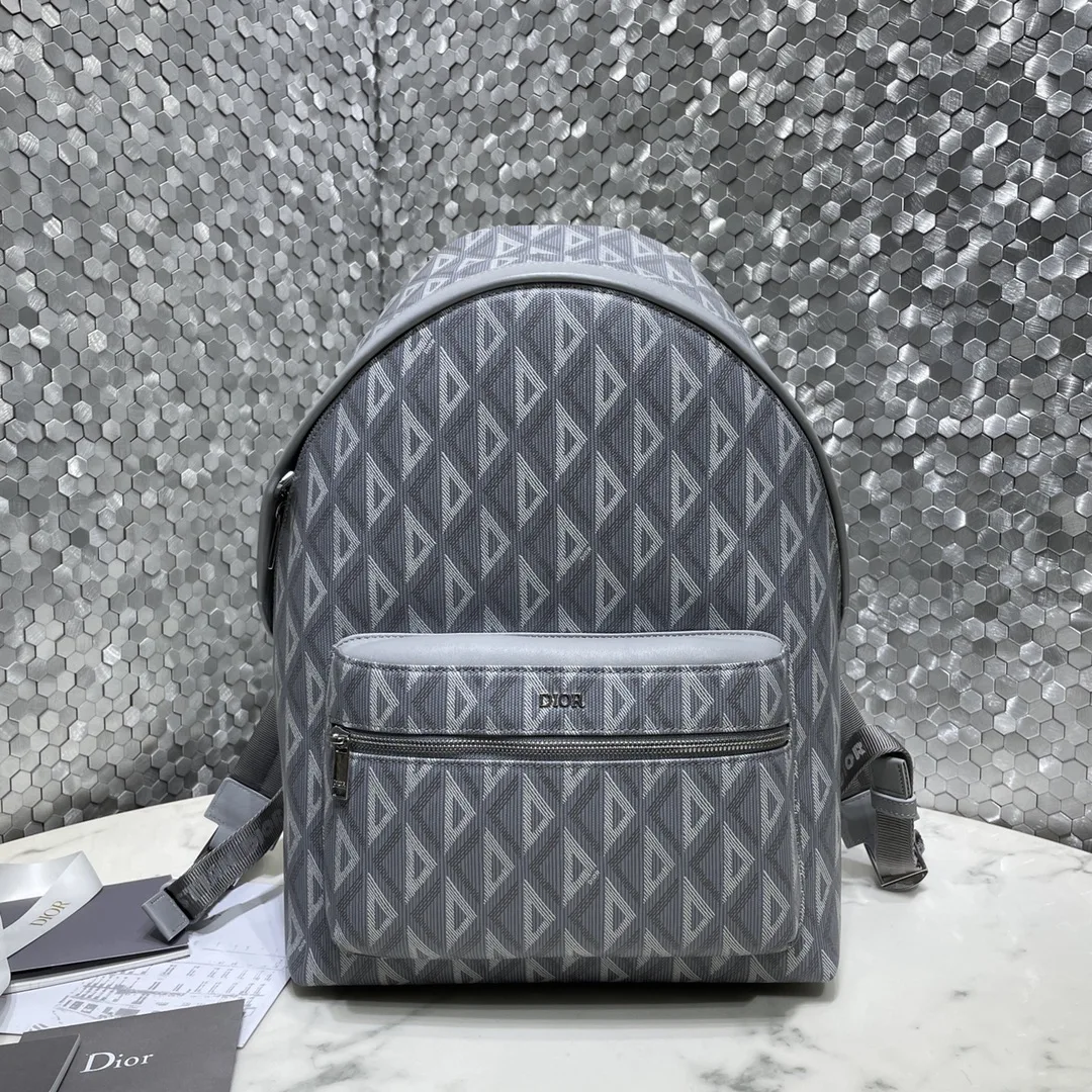 Dior Gray canvas and cowhide backpack Dior Gray canvas and cowhide backpack