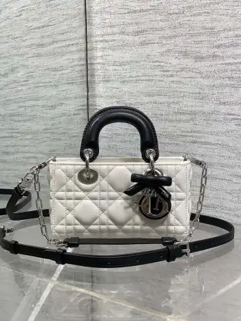 Latest Bowknot Lambskin Lady Dior Rectangular Bag Women s Crossbody Bag Replica Dior womens bags