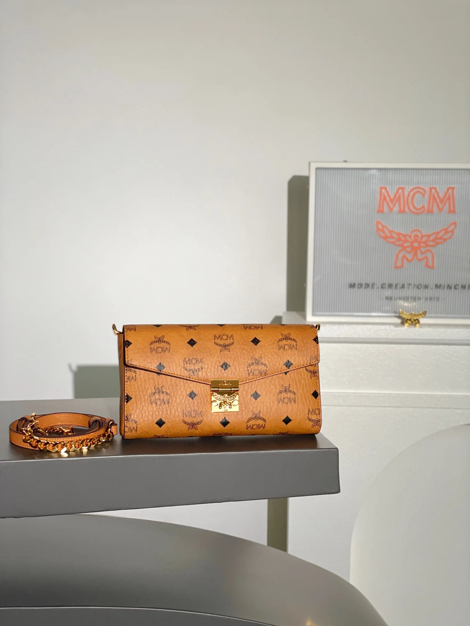 MCM MMRAAME03CO001 New Medium Envelope Bag  Women s Crossbody Bag