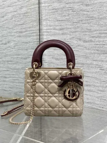 Latest Bowknot Lambskin Lady Dior Rectangular Bag Women s Crossbody Bag Replica Dior womens bags