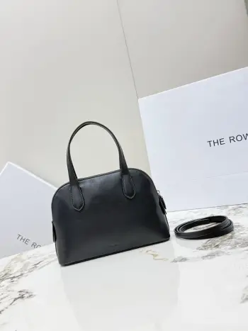 T1714 Plain Weave Saddle Small Calfskin Shell Bag Women s Crossbody Bag Replica THE ROW womens bags