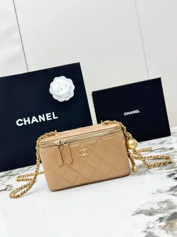 AP2303 Full Steel Gold Chain Box Bag Women s Crossbody Bag Replica Chanel womens bags