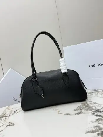 T1925 Imported Lychee Pattern Cowhide Shell Bag Women s Shoulder Bag Replica THE ROW womens bags