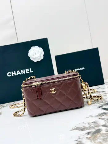 AP2303 Full Steel Golden Chain Box Bag Women s Crossbody Bag Replica Chanel womens bags