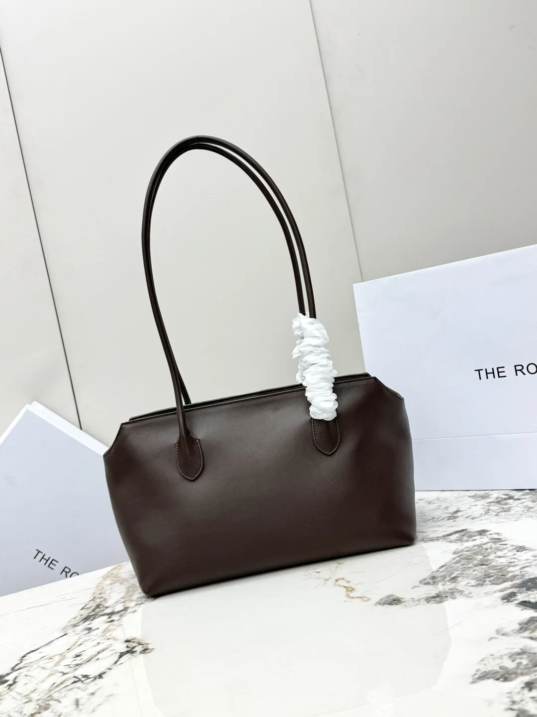 THE ROW T1292 Bowling Square Bag Women s Shoulder Bag