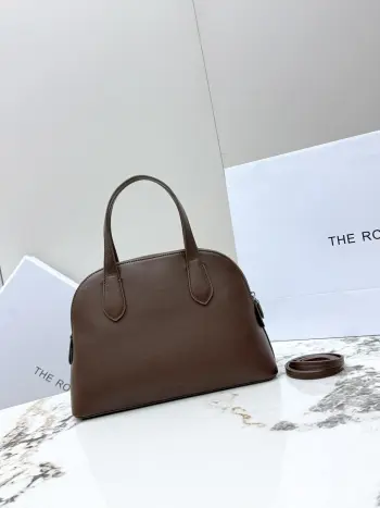 T1908 Plain Weave Saddle Small Calfskin Shell Bag Women s Crossbody Bag Replica THE ROW womens bags