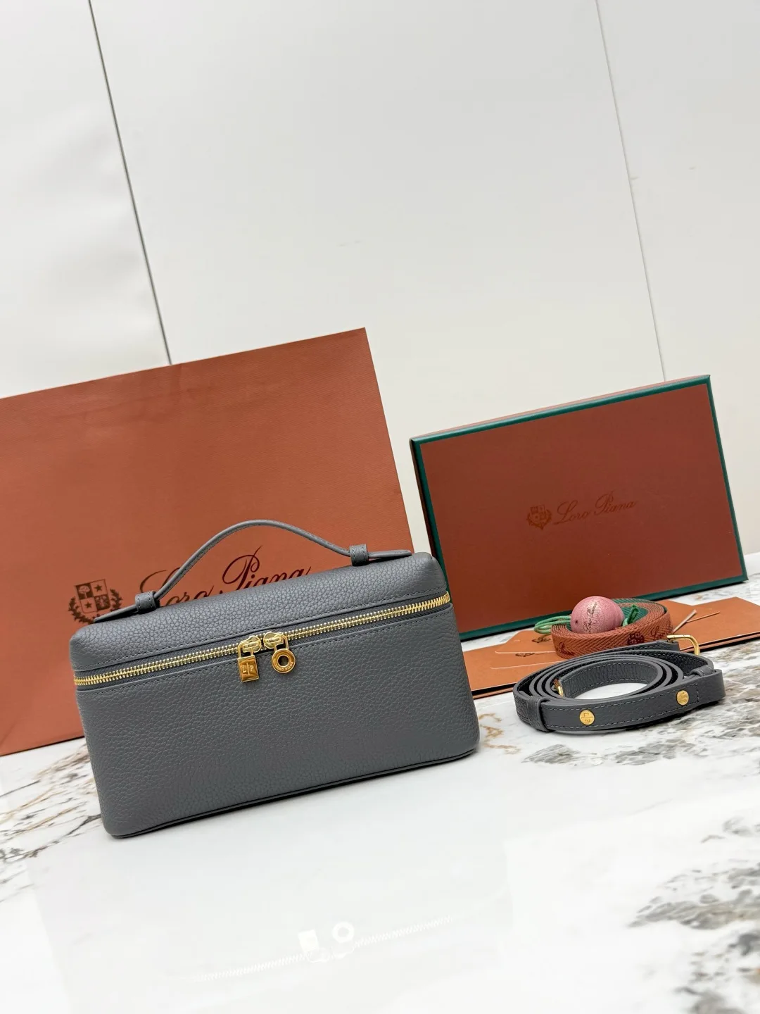 Loro Piana Hand-held lunch box bag, women s crossbody bag