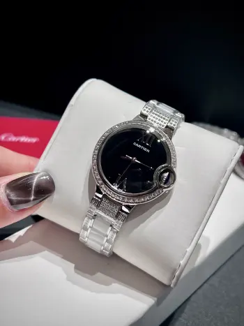 Fish-eye double bubble glass quartz watch women s quartz watch Replica Cartier Ladies Watches