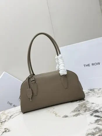 T1925 Imported Lychee Pattern Cowhide Shell Bag Women s Shoulder Bag Replica THE ROW womens bags