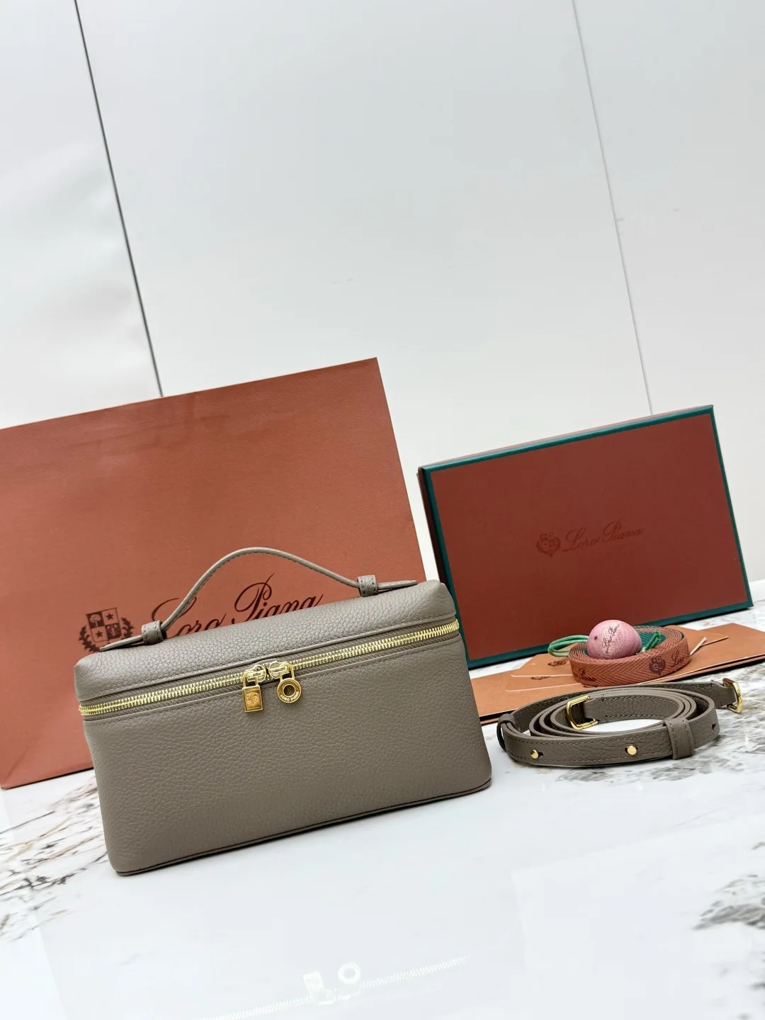 Loro Piana Hand-held lunch box bag, women s crossbody bag