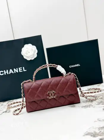 AP3238 Pebbled Cowhide Handle Bag Women s Crossbody Bag Replica Chanel womens bags