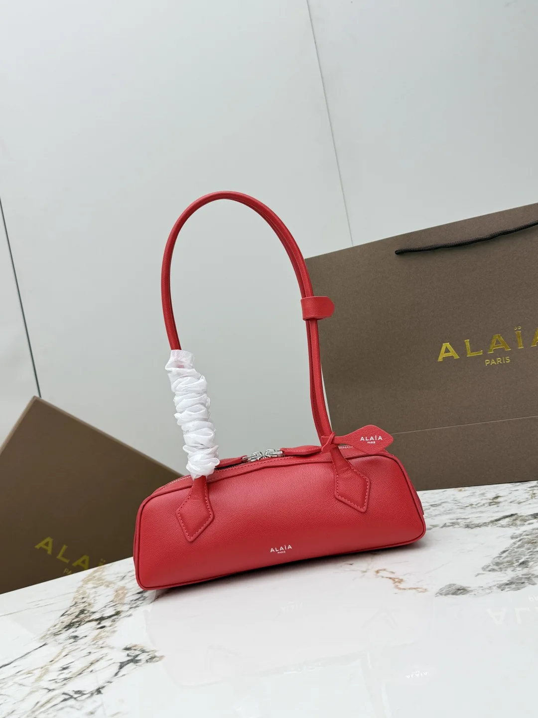 ALAIA A06029 Suede Dachshund Bag Women s Shoulder Bag