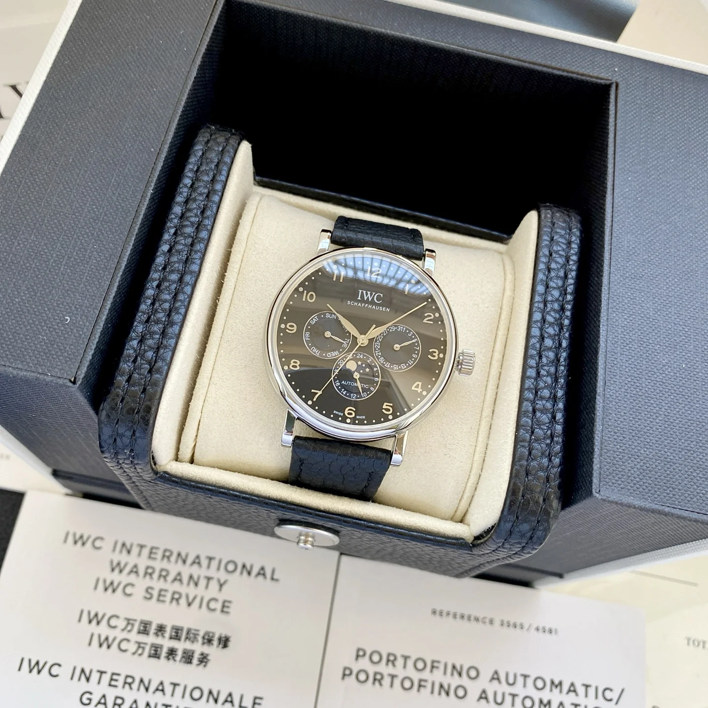 IWC IWC Portuguese Series Moon Phase 6-Hand Men s Mechanical Watch IWC IWC Portuguese Series Moon Phase 6-Hand Men s Mechanical Watch