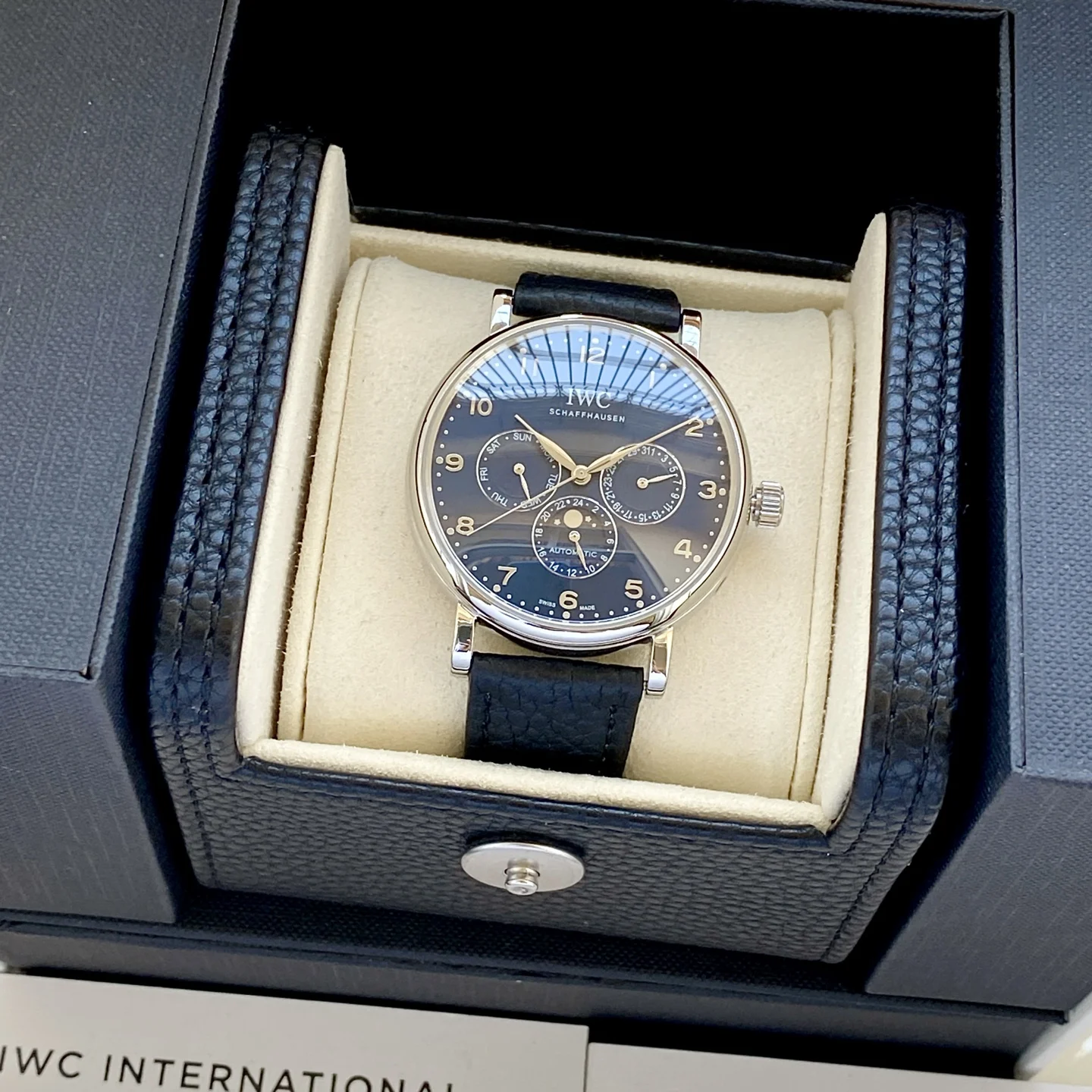 IWC IWC Portuguese Series Moon Phase 6-Hand Men s Mechanical Watch IWC IWC Portuguese Series Moon Phase 6-Hand Men s Mechanical Watch