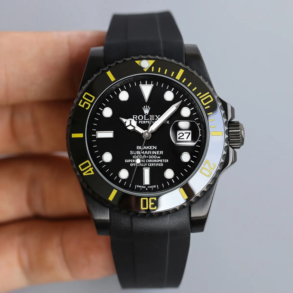 ROLEX 2824 movement mechanical carbon black steel Rolex Submariner series watch men s mechanical watch ROLEX 2824 movement mechanical carbon black steel Rolex Submariner series watch men s mechanical watch