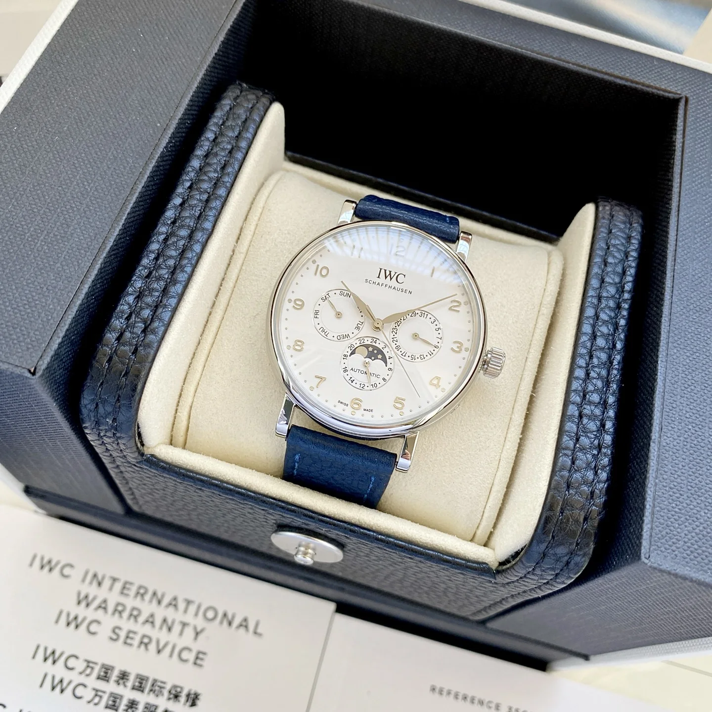 IWC IWC Portuguese Series Moon Phase 6-Hand Men s Mechanical Watch IWC IWC Portuguese Series Moon Phase 6-Hand Men s Mechanical Watch