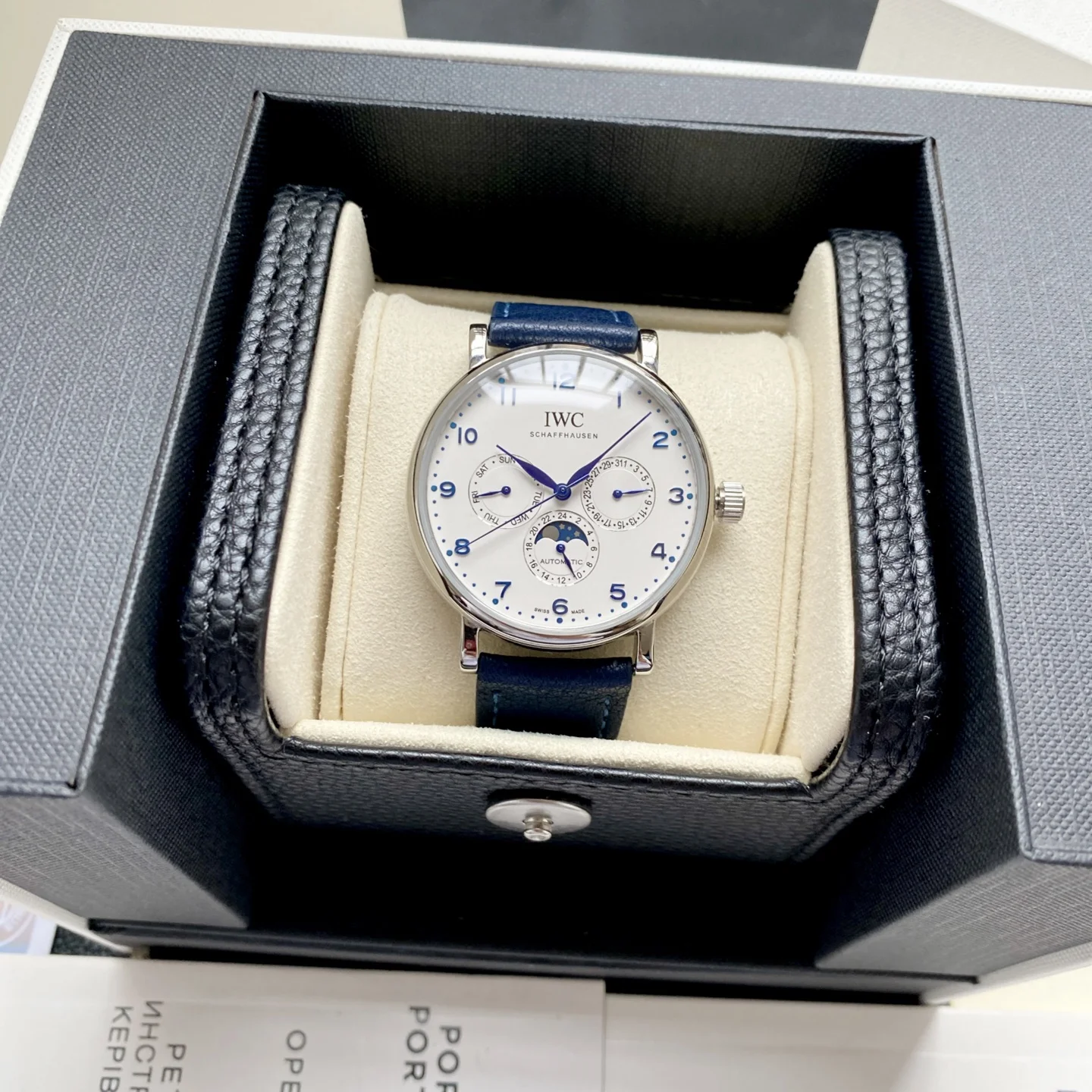 IWC IWC Portuguese Series Moon Phase 6-Hand Men s Mechanical Watch IWC IWC Portuguese Series Moon Phase 6-Hand Men s Mechanical Watch