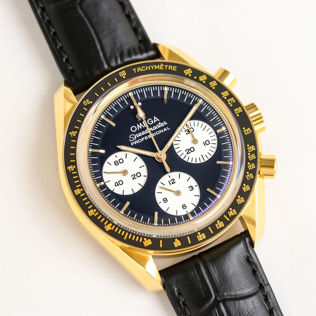 OMEGA Superb Reverse Panda Dial Moon Phase Men s Mechanical Watch