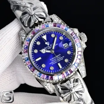 Water Ghost Diamond Inlaid Crocodile Heart Fashion Watch Men s Mechanical Watch Replica ROLEX Mens Watches