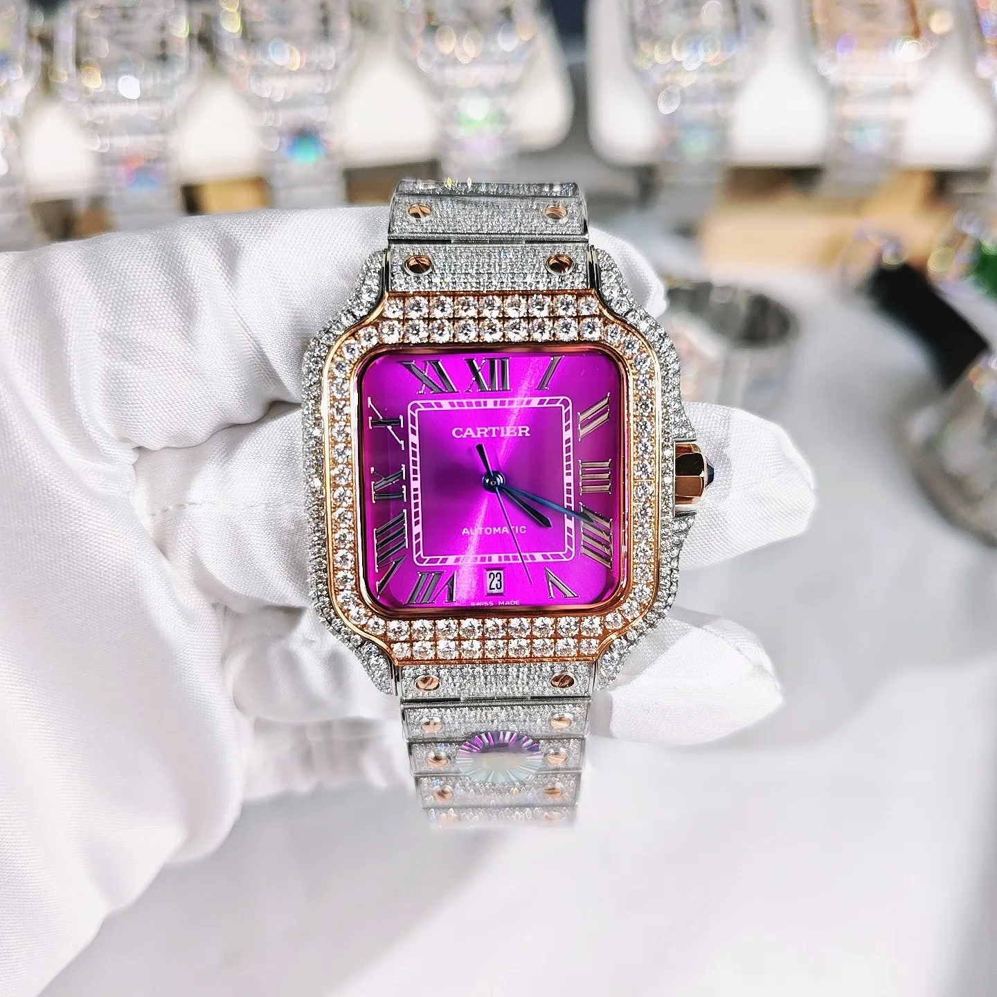 Cartier Starry Sky Moissanite Version Watch Men s Mechanical Watch Cartier Starry Sky Moissanite Version Watch Men s Mechanical Watch