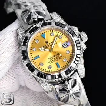 Water Ghost Diamond Inlaid Crocodile Heart Fashion Watch Men s Mechanical Watch Replica ROLEX Mens Watches