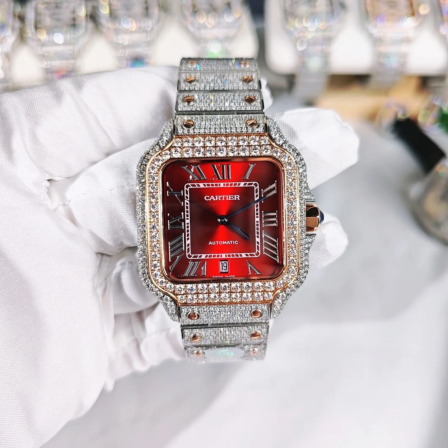 Cartier Starry Sky Moissanite Version Watch Men s Mechanical Watch Cartier Starry Sky Moissanite Version Watch Men s Mechanical Watch