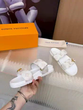 Louis Vuitton new shoes women s slippers Replica Louis Vuitton Womens Sandals and Slides