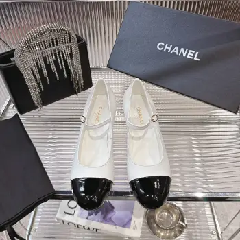 l Round toe and Mary Jane shoes women s leather shoes Replica Chanel Womens Loafers and Dress Shoes