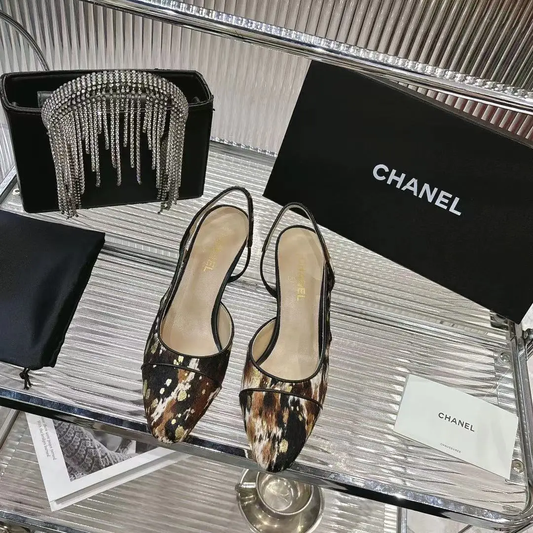 Chanel Classic Double C Logo Chain Shoes Women s High Heels Chanel Classic Double C Logo Chain Shoes Women s High Heels