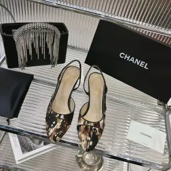 Classic Double C Logo Chain Shoes Women s High Heels Replica Chanel Womens Loafers and Dress Shoes