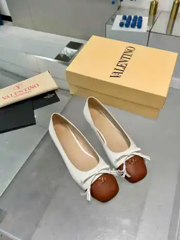 New Sheepskin Shoes Women s Leather Shoes Replica Valentino Garavani Womens Pumps and Heels