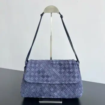 857657 Suede Flap Trash Bag Women s Crossbody Bag Replica Bottega Veneta womens bags