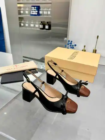 New Sheepskin Shoes Women s Leather Shoes Replica Valentino Garavani Womens Pumps and Heels