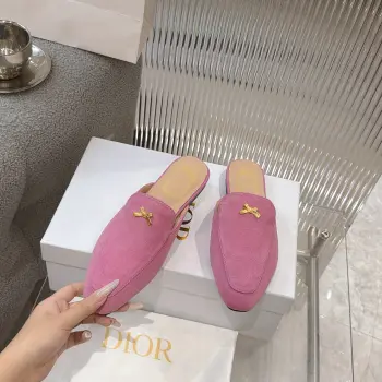 Flat sheepskin slippers Women s slippers Replica Dior Womens Sandals and Slides