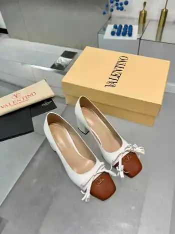 New Sheepskin Shoes Women s Leather Shoes Replica Valentino Garavani Womens Pumps and Heels