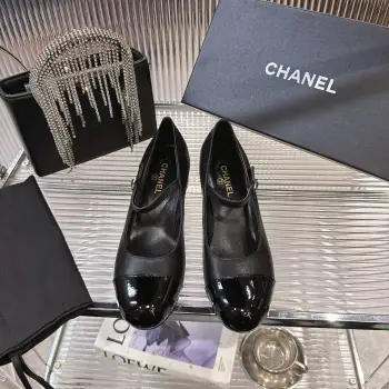 l Round toe and Mary Jane shoes women s leather shoes Replica Chanel Womens Loafers and Dress Shoes