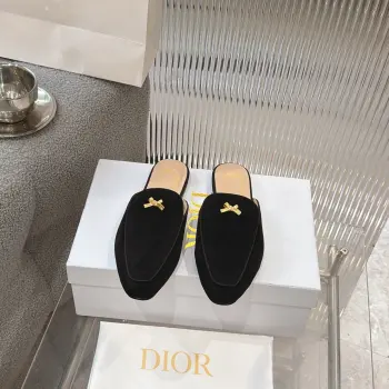 Flat sheepskin slippers Women s slippers Replica Dior Womens Sandals and Slides