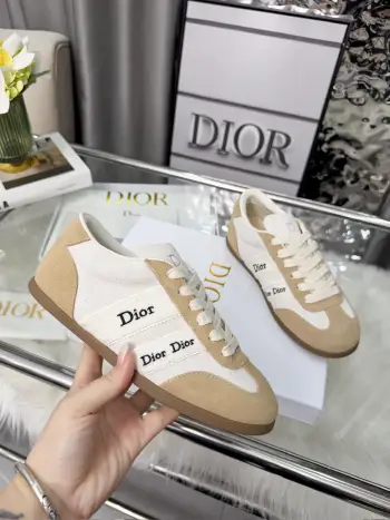 Two-tone suede leather sneakers women s sports shoes Replica Dior Womens Sneakers