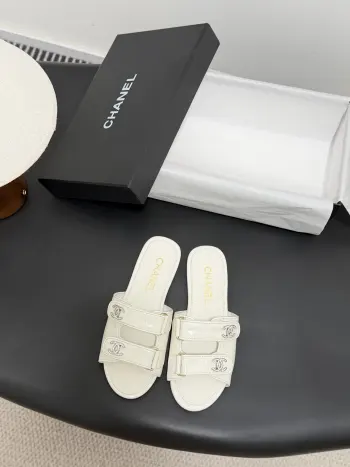 Classic Double C Buckle Slippers Women s Slippers Replica Chanel Womens Sandals and Slides