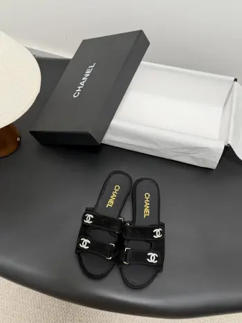 Classic Double C Buckle Slippers Women s Slippers Replica Chanel Womens Sandals and Slides