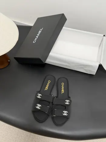 Classic Double C Buckle Slippers Women s Slippers Replica Chanel Womens Sandals and Slides