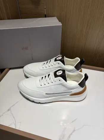 Lychee pattern low-top sports shoes men s sports shoes Replica Brunello Cucinelli Mens Sneakers