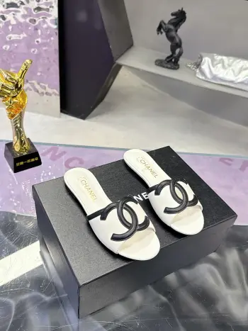 Double C logo kitten and slippers Women s sandals Replica Chanel Womens Sandals and Slides