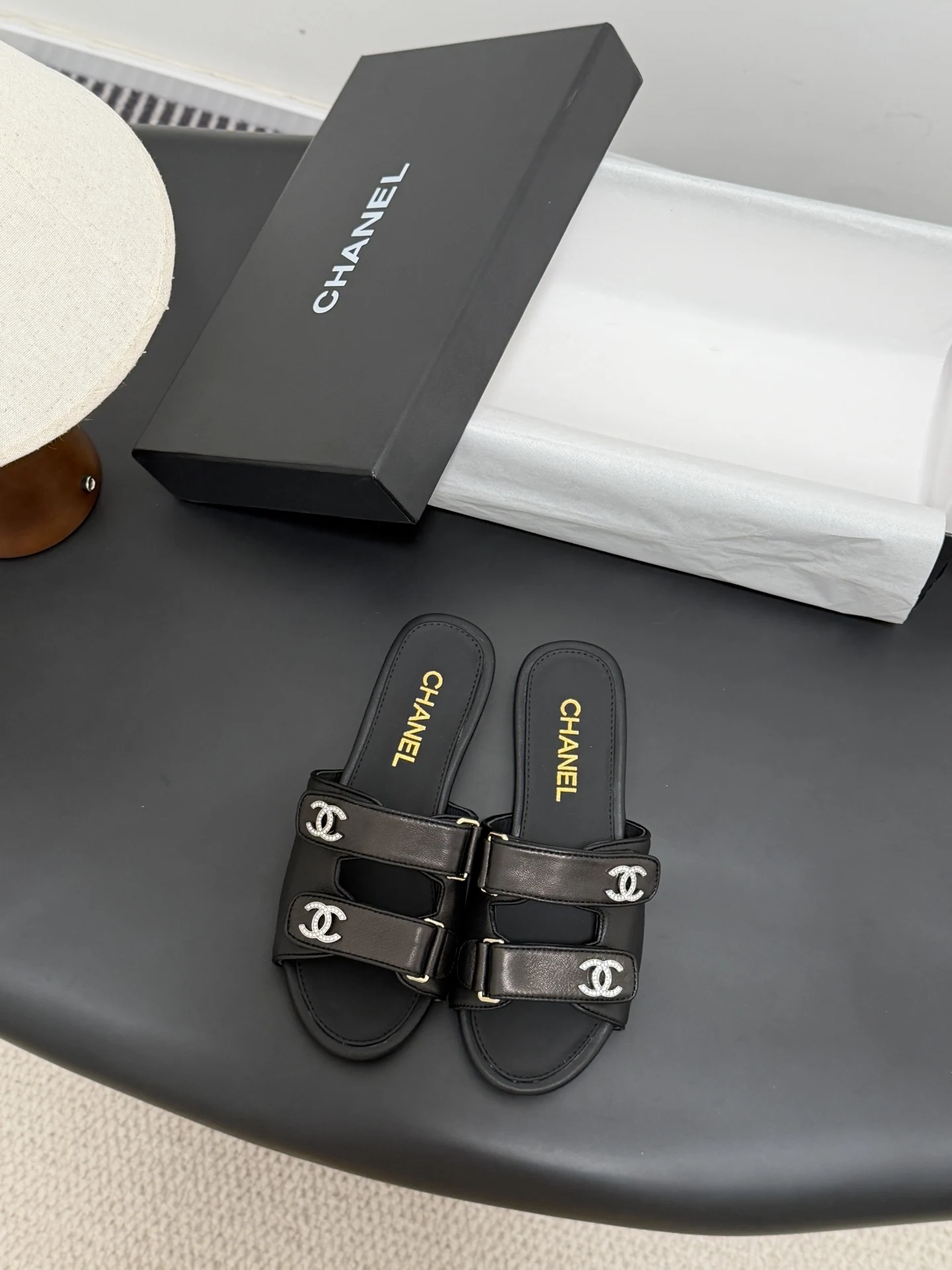 Chanel Classic Double C Buckle Slippers Women s Slippers Chanel Classic Double C Buckle Slippers Women s Slippers
